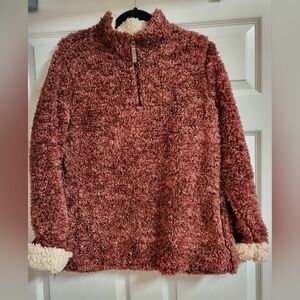 Weatherproof Cozy Women's Fleece Jacket - Burgundy Size L